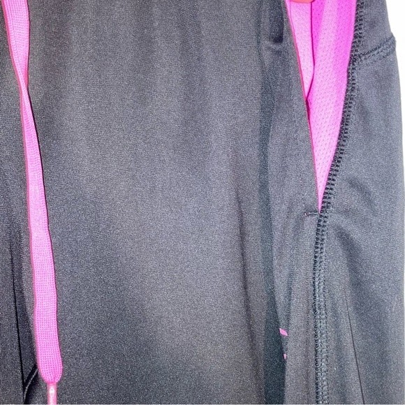 Champion Black Pink Athletic Drawstring Track Pants Size Small - Picture 5 of 9